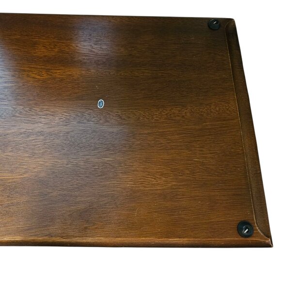 Vintage Retro Floral Dark Wood Cheese Tray Charcuterie Board Ceramic - Picture 5 of 7